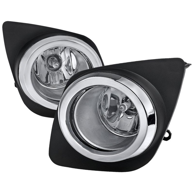 2009-2012 Toyota RAV4 H11 Fog Lights Kit Chrome Housing/Clear Lens