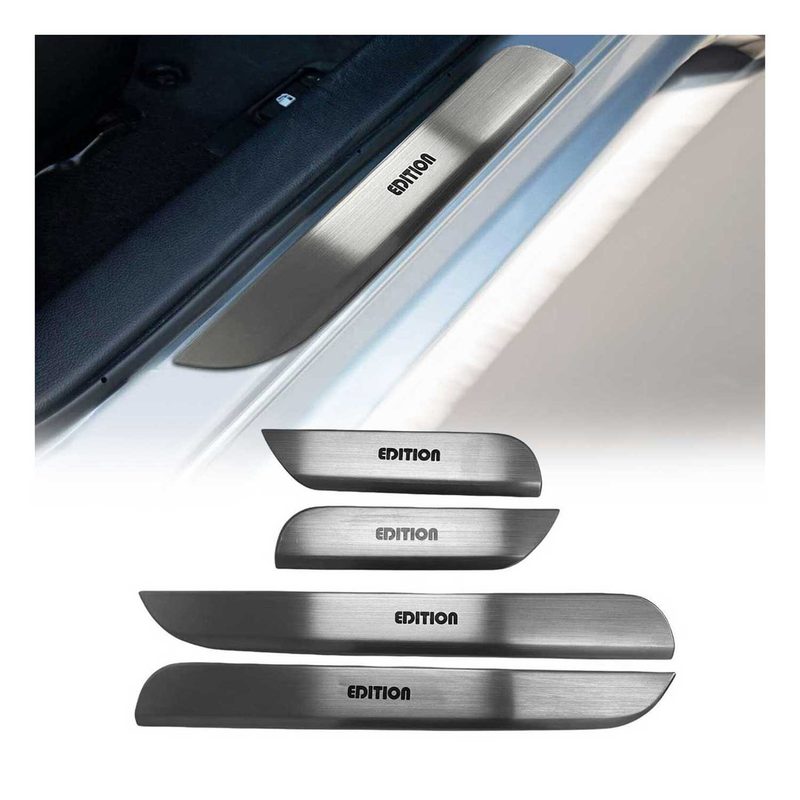 2018-2026 Volvo XC60 Door Sill Scuff Plate Scratch Protector Stainless Steel Silver 4x