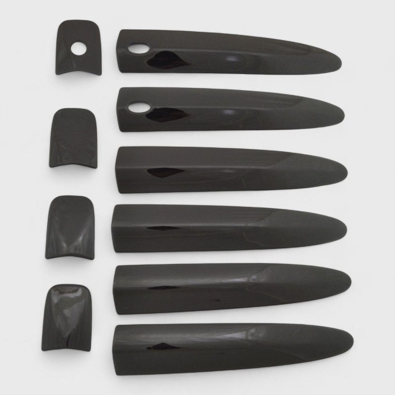 2013-2019 Nissan Sentra Door Handle Cover 4DR ABS Plastic Gloss Black 10 Pcs