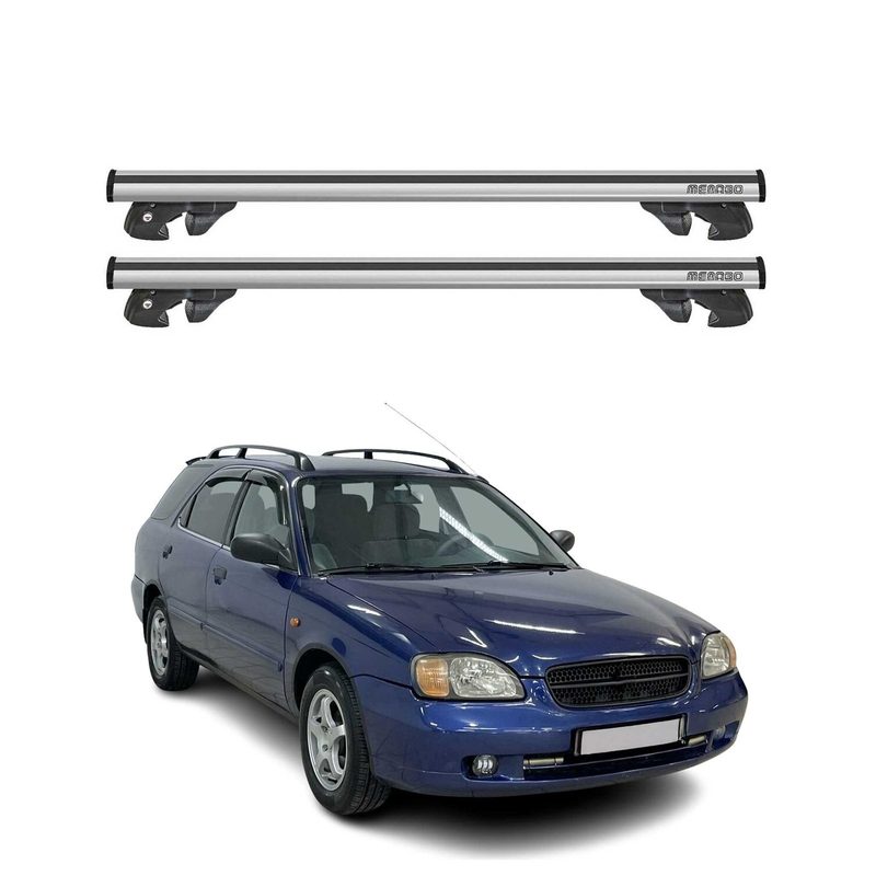1995-2002 Suzuki Baleno Roof Rack Cross Bars Silver