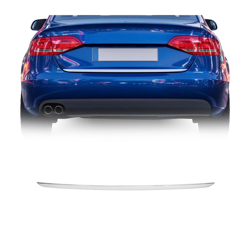 2009-2012 Audi A4 B8 (Typ 8K) Sedan PRE-FL Rear Trunk Molding Trim Stainless Steel