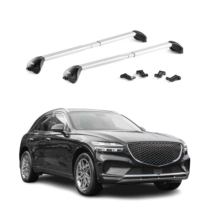 2022-2026 Genesis GV70 Roof Rack Cross Bars Black Carrier 2 Pcs