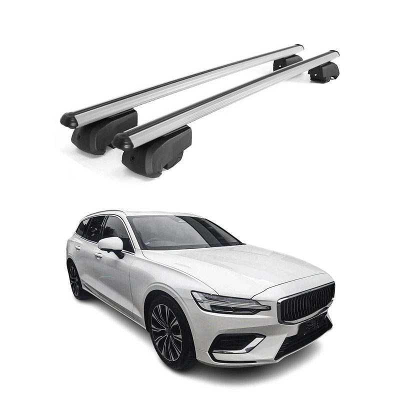 2020-2023 Volvo V60 Roof Rack Cross Bars Silver