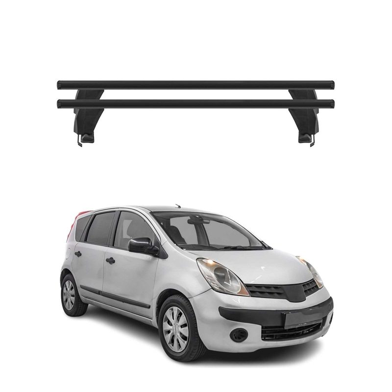2004-2012 Nissan Versa Roof Rack Cross Bars Black