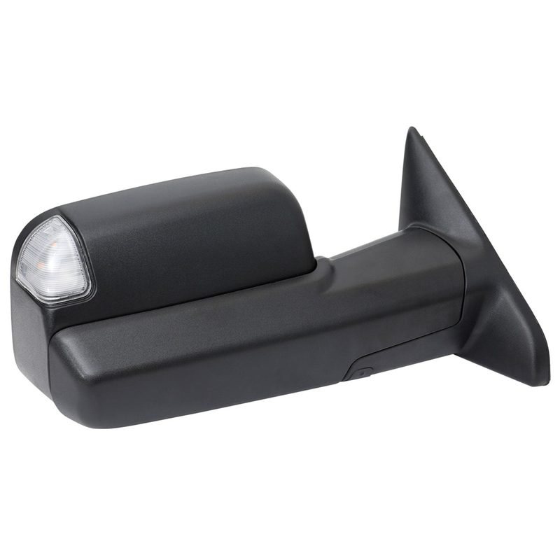 2019-2022 Ram 2500 3500 Black Auto-Fold Side Mirror & Turn Signal Passenger