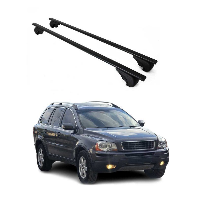 2003-2014 Volvo XC90 Roof Rack Cross Bars Black