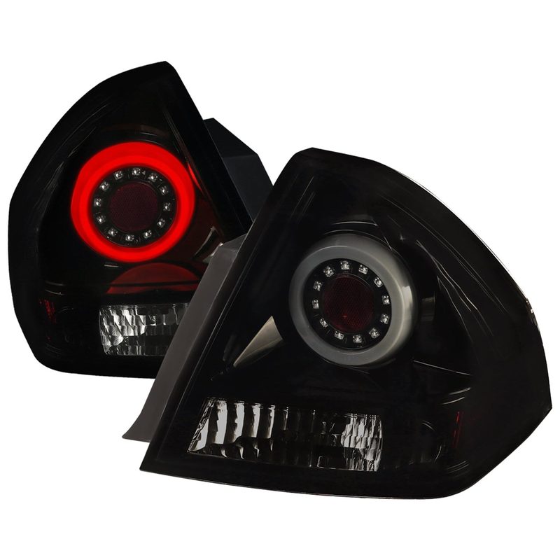 2006-2013 Chevy Impala/14-2016 Impala Limited LED Tail Lights Glossy Black/Smoke