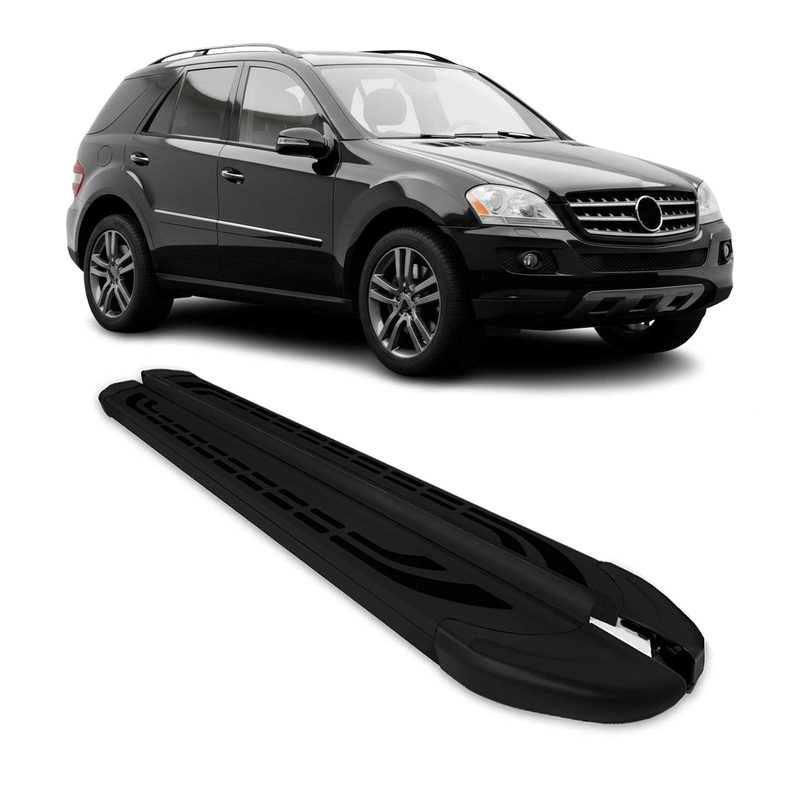 2005-2011 Mercedes M Class W164 Running Boards Side Steps Black