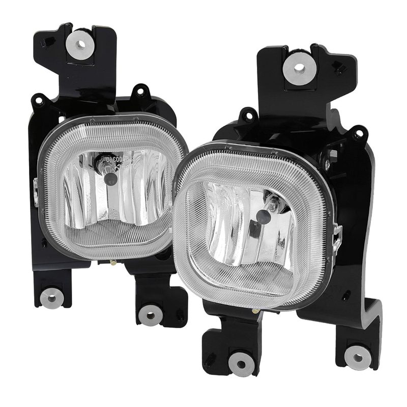 2008-2010 Ford F-250/F-350/F-450/F-550 Super Duty H10 Fog Lights Chrome/Clear