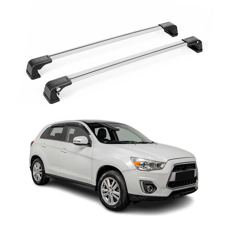2011-2024 Mitsubishi Outlander Sport Roof Rack Cross Bars Silver