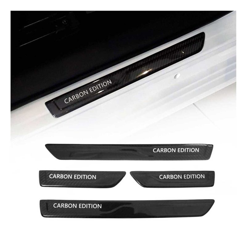 2019-2023 VW Arteon Door Sill Scuff Plate Scratch Protector Carbon Fiber 4x
