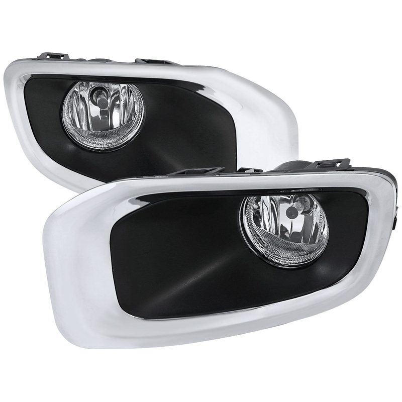 2015-2017 Jeep Renegade H8 Fog Lights Chrome Housing/Clear Lens
