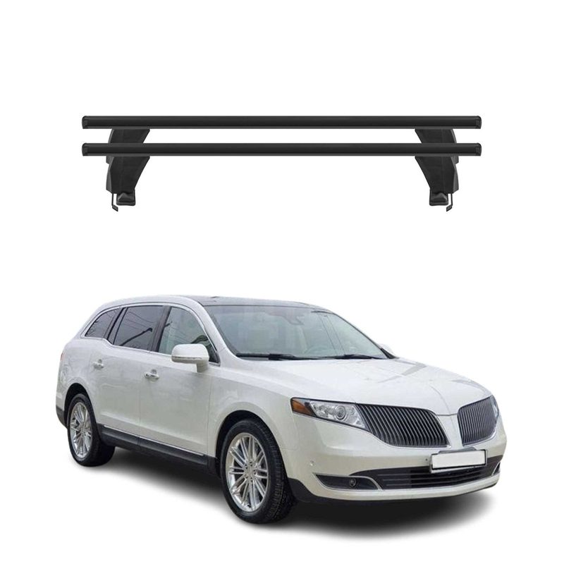 2010-2019 Lincoln MKT Roof Rack Cross Bars Black