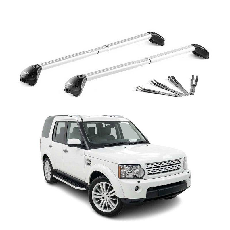 Roof Rack Cross Bars for Land Rover Discovery LR3 2005-2009 Aluminium Grey 2 Pcs