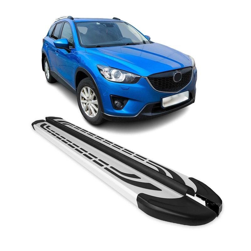 2013-2016 Mazda CX-5 Running Boards Side Steps Silver