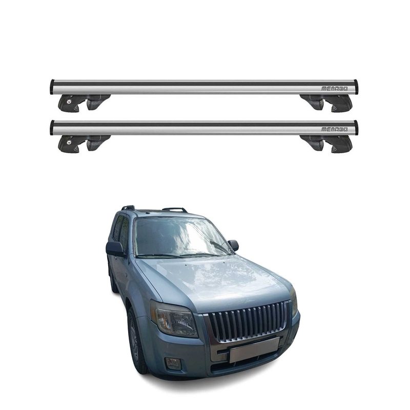 2005-2011 Mercury Mariner Roof Rack Cross Bars Silver
