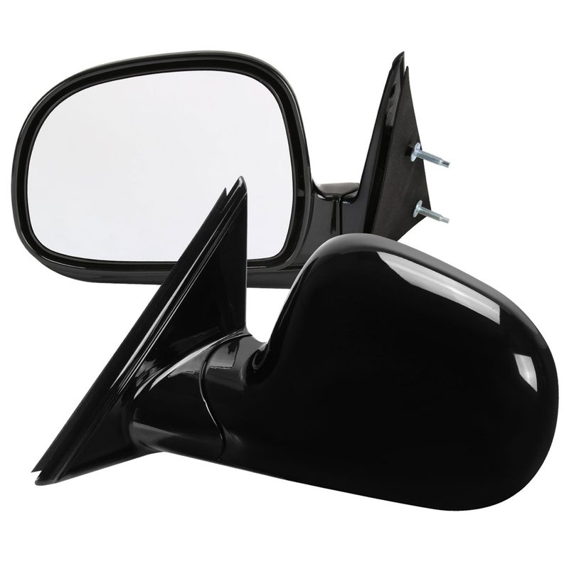 1994-1998 Chevy S10/1994-1998 GMC S15 Black Manual Adjustment Side Mirror