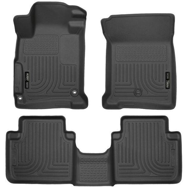 Tapetes Husky Weatherbeater 1ra y 2da Fila color Negro para Accord 13-17