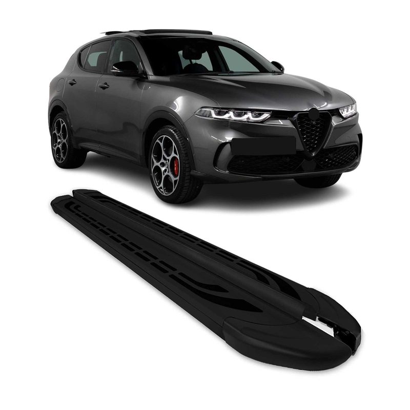 2023-2026 Alfa Romeo Tonale Running Boards Side Steps Black
