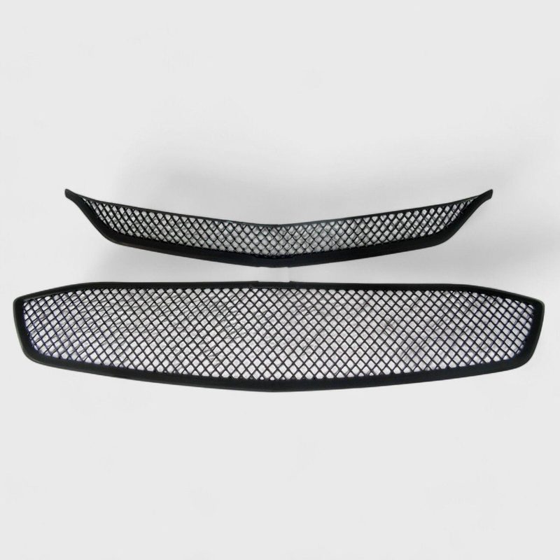 2016-2018 Chevrolet Malibu Grille Overlay Gloss Black 2Pcs ABS Plastic