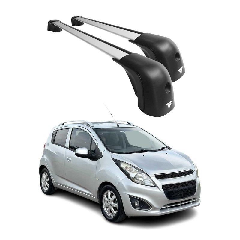 2013-2015 Chevrolet Spark Roof Racks Cross Bars Silver