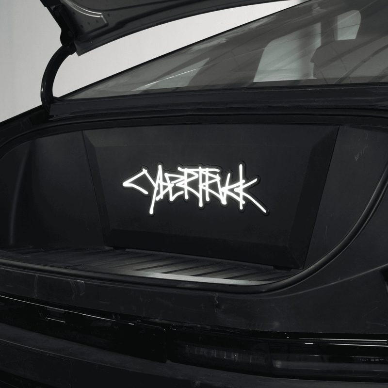 Cybertruck Frunk Accent Light Animated LED Lettering