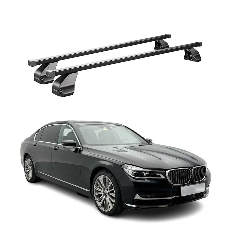 2015-2022 BMW 7 Series G11 / G12 Roof Rack Cross Bars Black