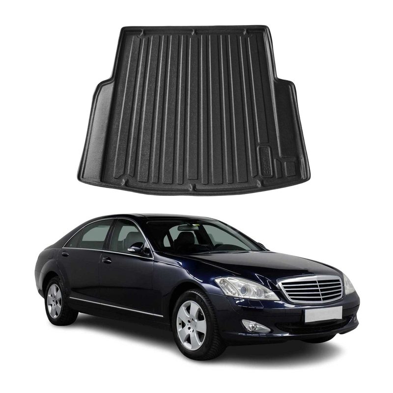 2007-2013 Mercedes S Class W221 Cargo Liner Trunk Mat All Weather Black