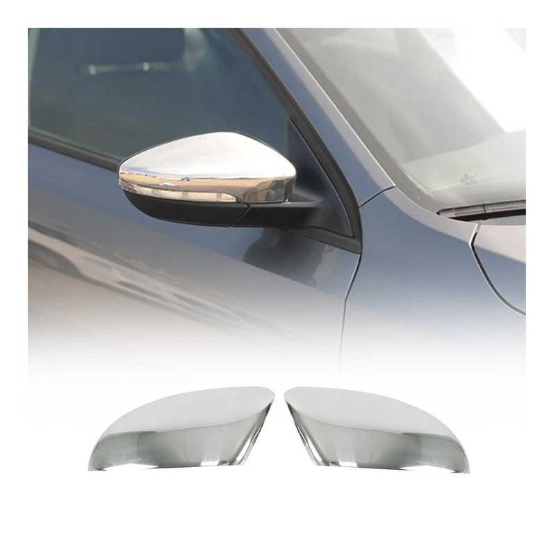 Side Mirror Cover Caps Fits VW Eos 2010-2015 FL Stainless Steel Chrome 2 Pcs