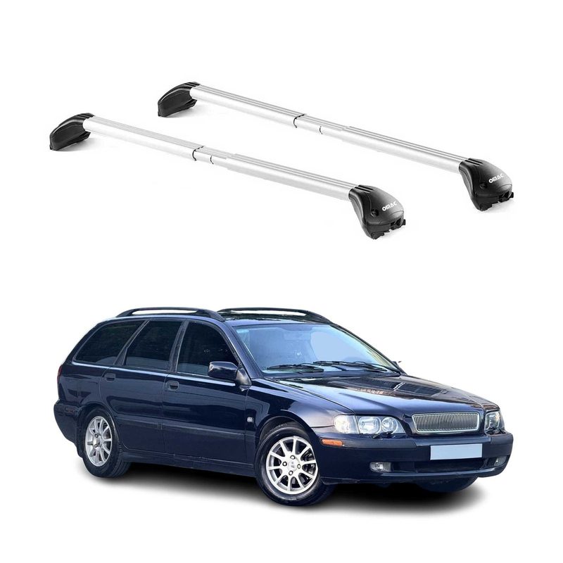 Roof Rack Cross Bars Luggage Carrier for Volvo V40 1999-2004 Alu Silver 2Pcs