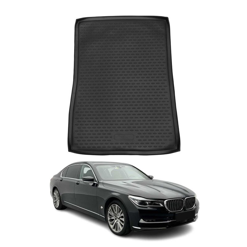 2016-2022 BMW 7 Series G12 Long Sedan Cargo Liner Trunk Mat All Weather Black