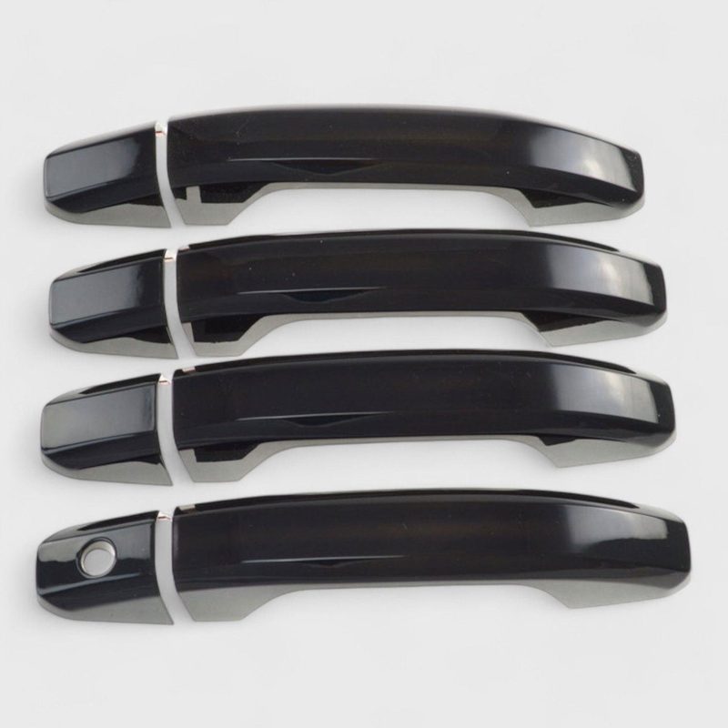 2015-2020 GMC Yukon Door Handle Cover Gloss Black 8Pcs ABS Plastic
