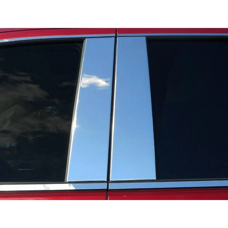 2019-2025 Chevrolet Silverado Stainless Steel Pillar Trim 4 Pcs