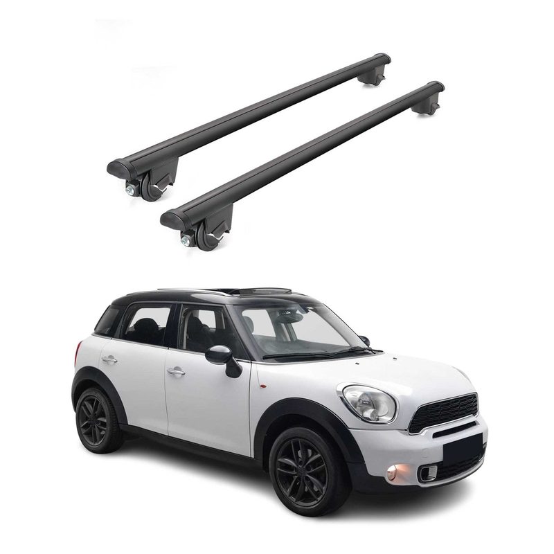 2011-2016 Mini Cooper Countryman R60 Roof Rack Cross Bars Black