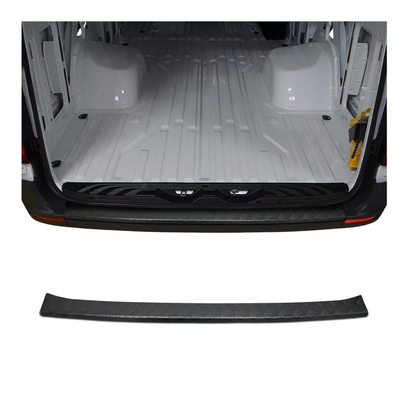 OMAC Rear Bumper Sill Cover for Mercedes Sprinter 2019-2026 Aluminium Black
