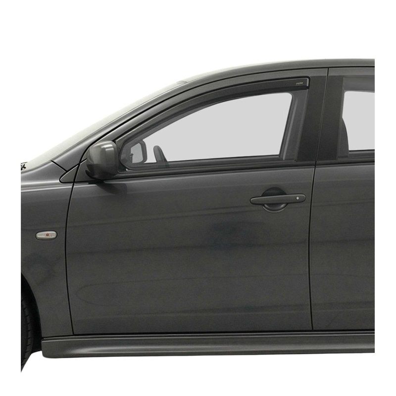 2008-2017 Mitsubishi Lancer Window Visor Vent Rain Deflector 2Pcs Smoke