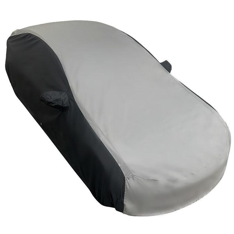 2017-2026 Tesla Model 3 Ultraguard Plus Car Cover - 300D Indoor/Outdoor Protection - Gray/Black