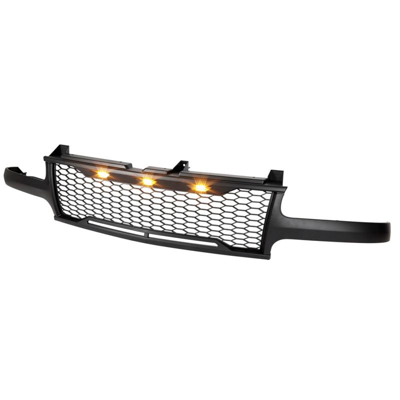 1999-2002 Chevy Silverado 1500 00-2006 Tahoe Suburban Mesh Grille & LED Lamps
