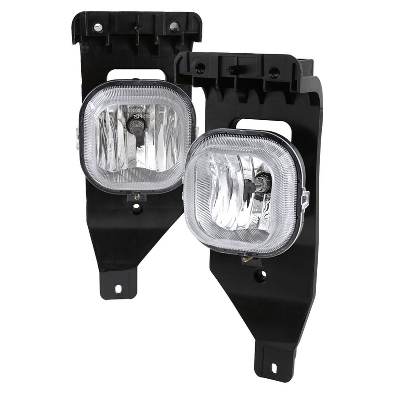 2005-2007 Ford F-250/F-350/Excursion H10 Fog Lights Chrome/Clear Lens