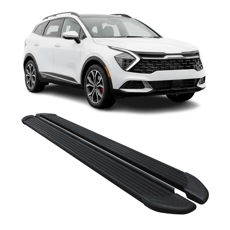 2023-2026 Kia Sportage Running Boards Side Steps Black