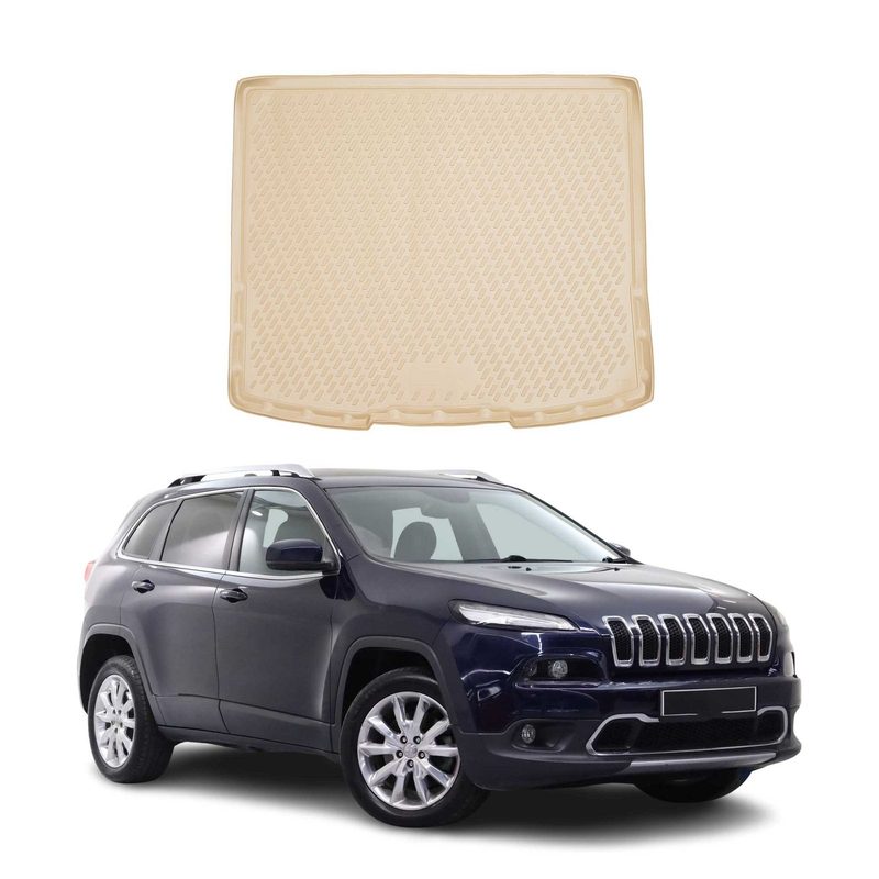 2014-2023 Jeep Cherokee Cargo Liner Trunk Mat All Weather Beige