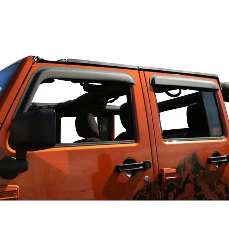 Deflectores de Ventana Delanteros y Traseros Rugged Ridge para Wrangler JL / Gladiator 18-25 2D/4D