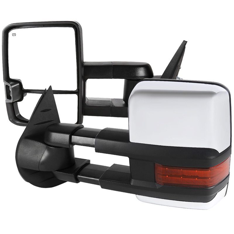 2007-2014 Chevy Silverado/Sierra/Yukon/Yukon XL Heated Chrome Towing Mirrors