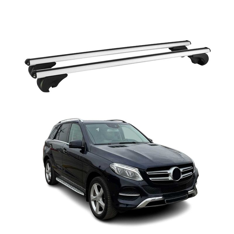 2016-2019 Mercedes GLE Class W166 Roof Rack Cross Bars Silver
