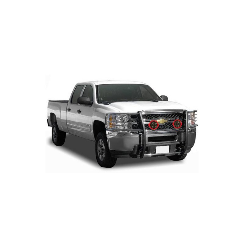 Fits 2014-2019 Chevy Silverado 1500 (BLK-17GT27MSS-PLR)