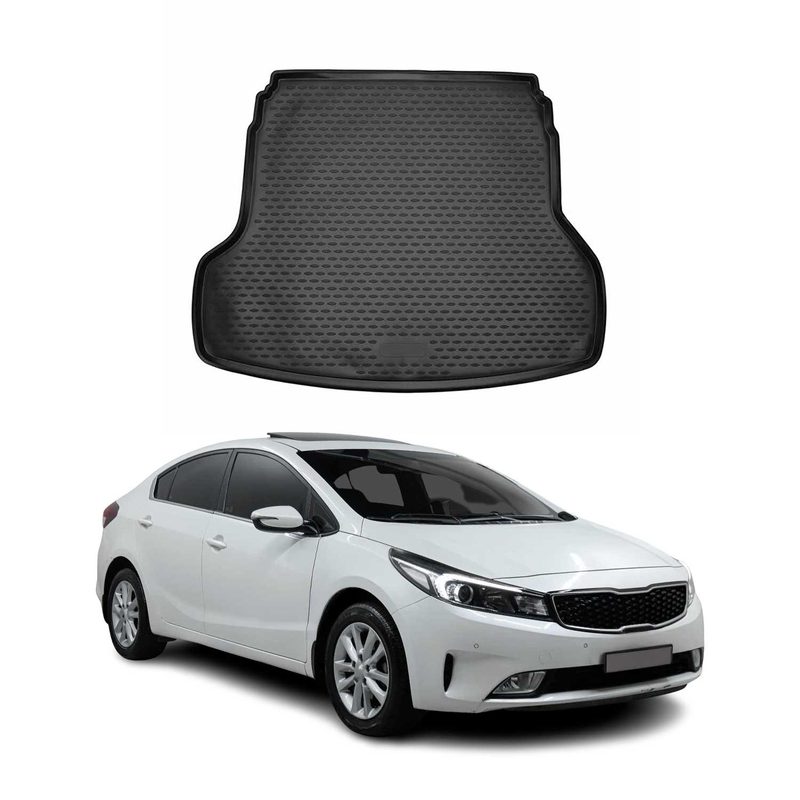 2019-2024 Kia Forte Cargo Liner Trunk Mat All Weather Black