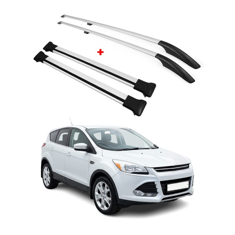 2013-2019 Ford Escape Roof Racks & Roof Rack Rails Silver