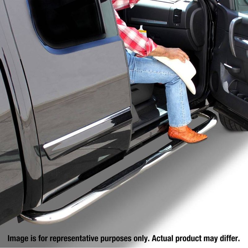 Estribos redondos 3" Inoxidable Dodge Ram 1500 2019 Crew Cab