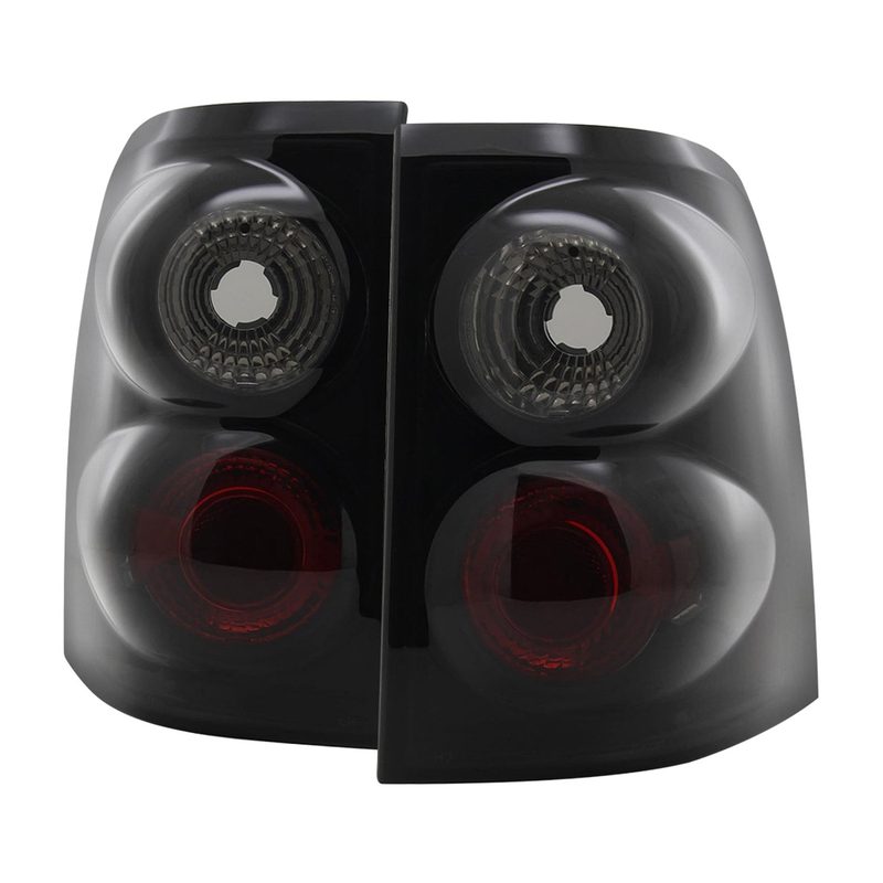 2002-2005 Ford Explorer Tail Lights Glossy Black Housing/Smoke Lens