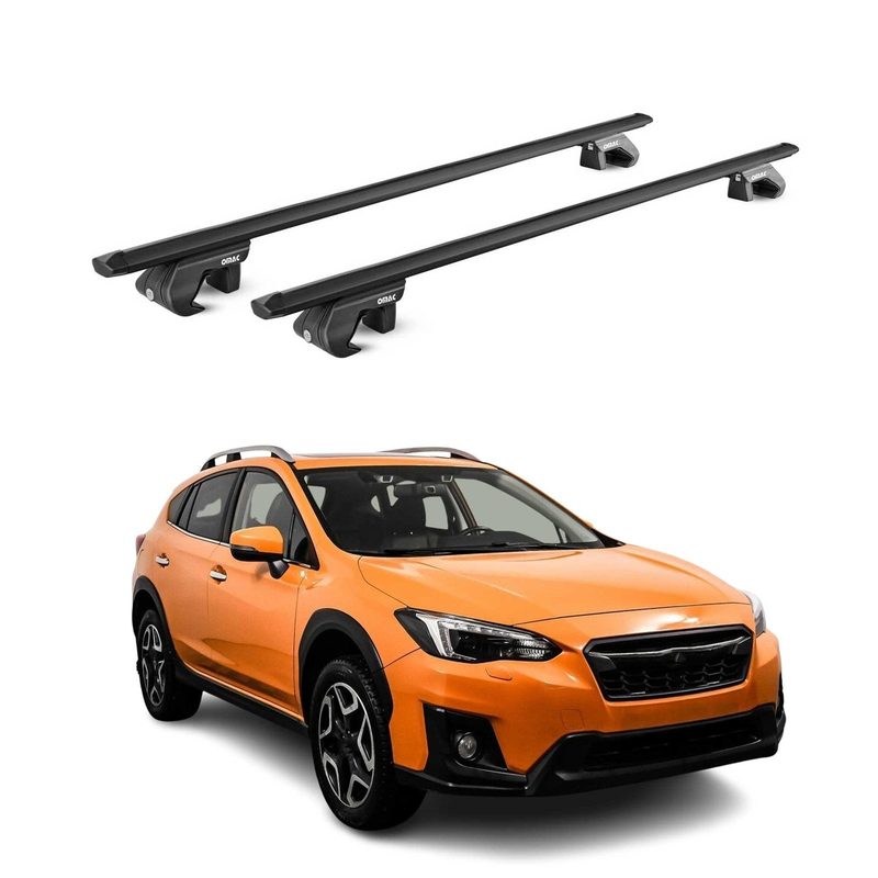 2013-2017 Subaru XV Crosstrek Roof Rack Cross Bars Black